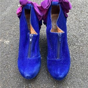 Jeffery Campbell Suede wrapped wedges